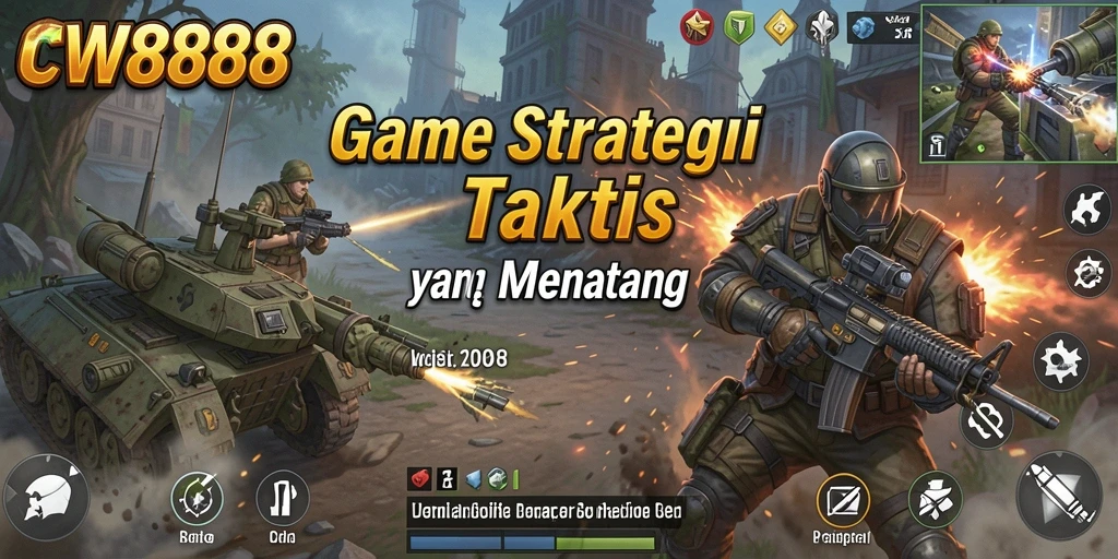 Tampilan menarik dari gameplay strategi CW8888 yang menegangkan.