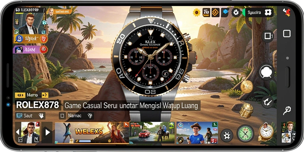 Tangkapan layar gameplay <strong>ROLEX878</strong> dengan aksi seru dan warna-warna cerah.