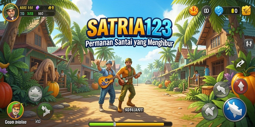 Tampilan gameplay SATRIA123 yang menyenangkan dan penuh warna.