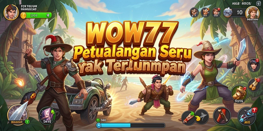 Tangkapan layar gameplay WOW77 yang menampilkan petualangan mendebarkan.